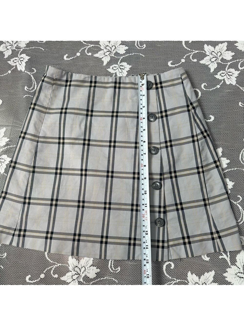 Aritzia Sunday Best Yuri Plaid Mini Skirt Sz 0 - Picture 8 of 11